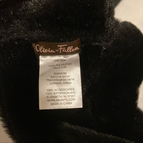 Olivia Fallon black fur infinity scarf - Picture 4 of 4